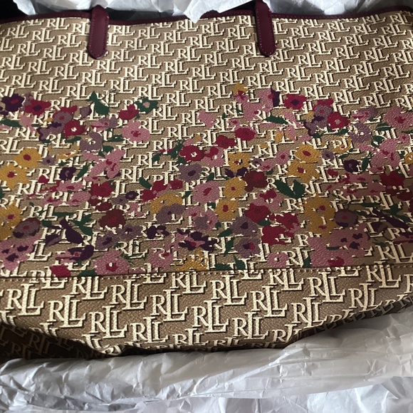 Ralph Lauren canvas, leather, extra large tote - Picture 2 of 7